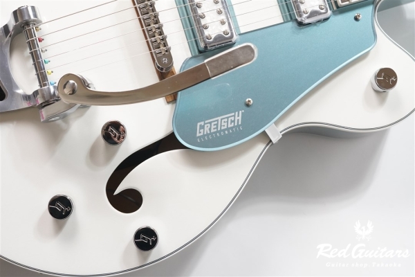 G5420T-140 ELECTROMATIC 140TH DOUBLE PLATINUM HOLLOW BODY WITH BIGSBY - Two-Tone Pearl Platinum/Stone Platinum